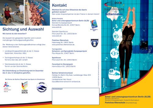 Flyer der Elteschule des Sports zum Download