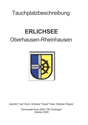Tauchplatzbeschreibung "Erlichsee"