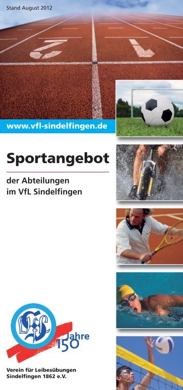 Sportangebot 2012 - VfL Sindelfingen 1862 eV