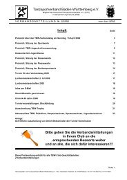 Chronik 40 Jahre TBW - 1962 bis 2002 - Tanzsportverband Baden ...