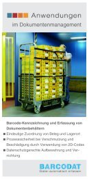 Barcode-Kennzeichnung und Erfassung von ... - Barcodat