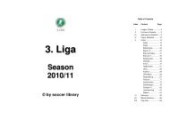3. Liga Season 2010/111 © by soccer library