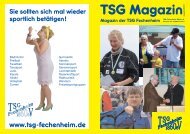 Magazin: Ausgabe 1 - TSG Fechenheim