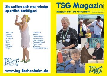 Magazin: Ausgabe 1 - TSG Fechenheim