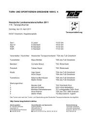 Programm - TuS Griesheim