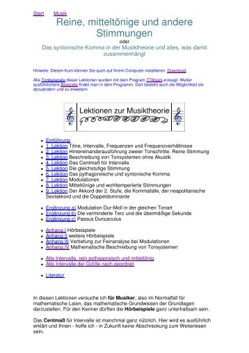 Lektion (PDF) - Die Homepage von Joachim Mohr