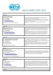 WATA DIRECTORY 2011 - eibtm