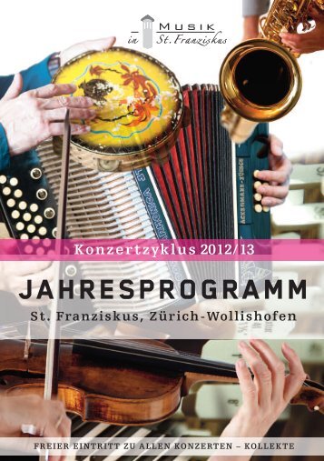 Generalprogramm 2012/2013 - Musik in St. Franziskus