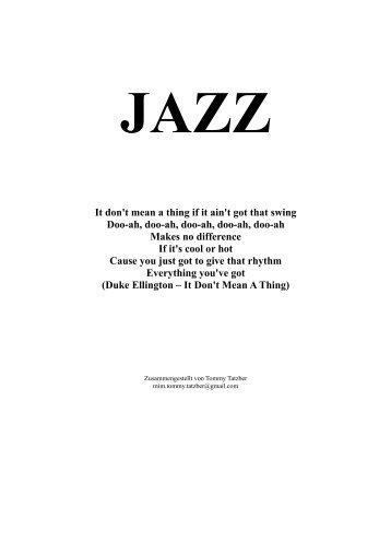 JAZZ Skriptum, pdf