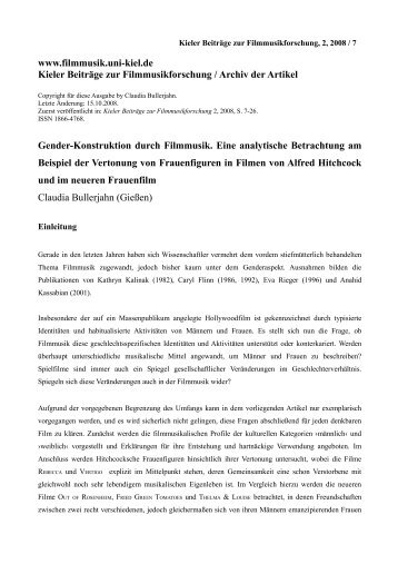 www.filmmusik.uni-kiel.de Kieler Beiträge zur Filmmusikforschung ...