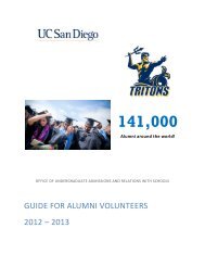 Alumni Volunteer Resource Guide (PDF) - UCSD Alumni - UC San ...