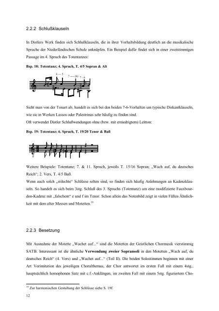 1 Entstehungsgeschichte - Übersicht der Motetten - von Andreas ...