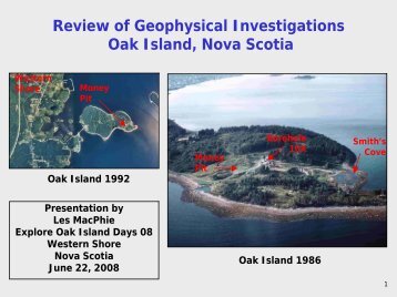 Geophysical Investigations - Oak Island Treasure