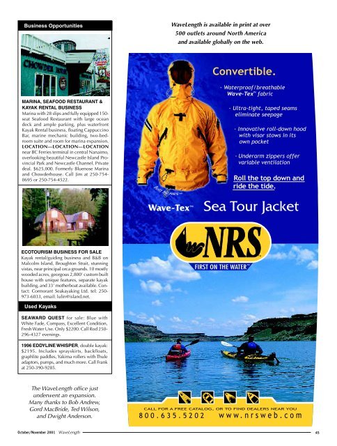 Only Ocean Kayaking - WaveLength Paddling Magazine