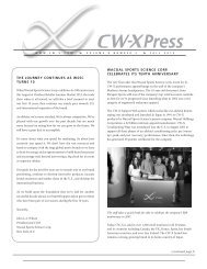 wacoal sports science corp. celebrates its tenth anniversary - CW-X ...