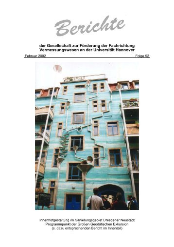 Berichtsheft 2001 - Förderergesellschaft der Geodäsie und ...