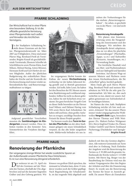 KATHOLISCHES PFARRBLATT