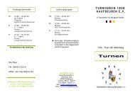 Sportangebot - Turnverein Kaufbeuren