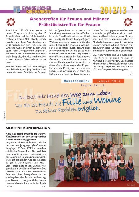 Ausgabe 4/2012 - Evangelische Pfarrgemeinde Schladming