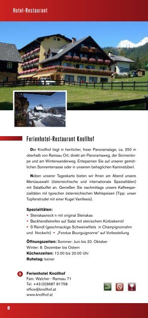 Kulinarium - Ramsau am Dachstein