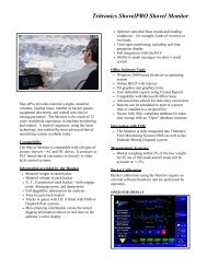Tritronics ShovelPRO Shovel Monitor - Thunderbird Mining Systems
