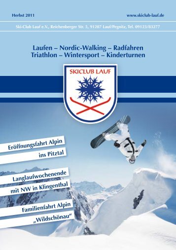 Laufen – Nordic-Walking – Radfahren Triathlon ... - Ski-Club Lauf eV