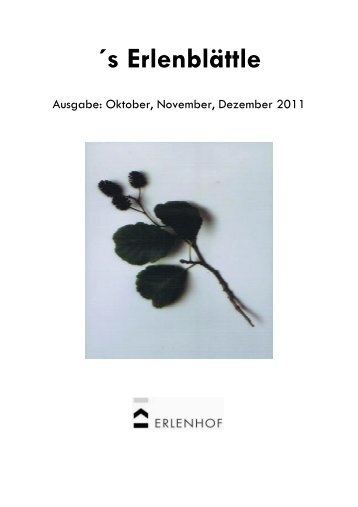 Ausgabe Oktober, November, Dezember 2011 - Seniorenresidenz ...