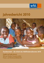 Jahresbericht 2010/2011 - Weltfriedensdienst e.V.