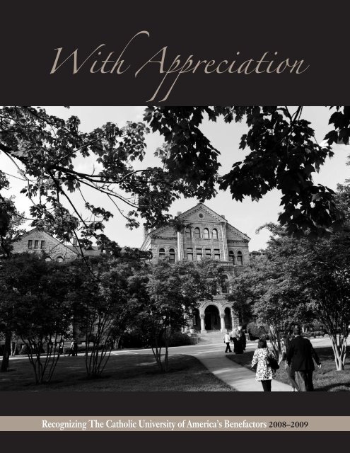With Appreciation - Give to CUA