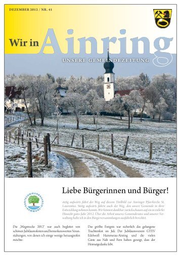 Ainringer Gemeindezeitung Nr. 41 - Gemeinde Ainring