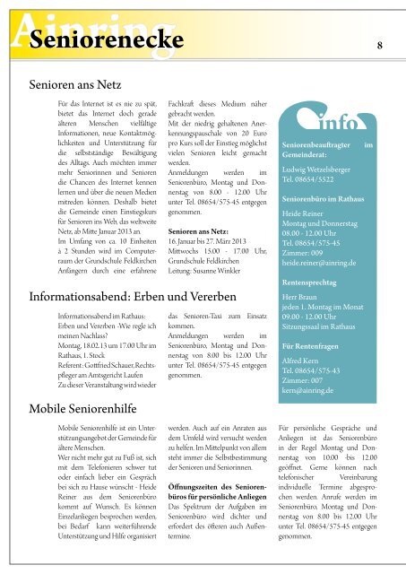 Ainringer Gemeindezeitung Nr. 41 - Gemeinde Ainring