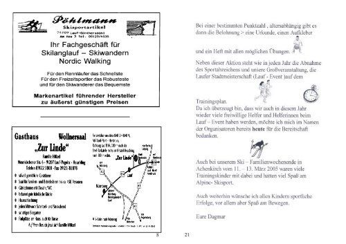 Termine 2005 - Ski-Club Lauf eV