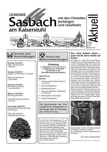 19-akt-Sasbach 2010 - Sasbach am Kaiserstuhl