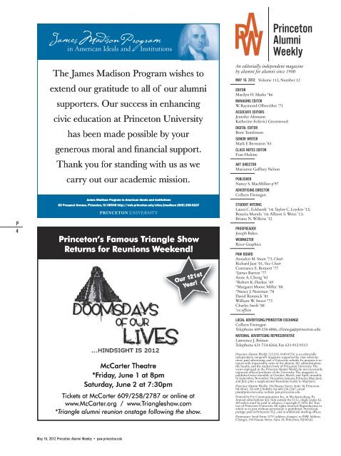 Campaign residen the P -litics - Princeton University