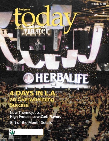 Today Magazine-April 2000 - Herbalife Around the World