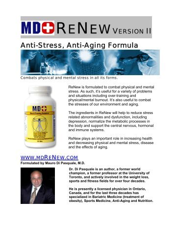 Anti-Stress, Anti-Aging Formula - MD+ Store