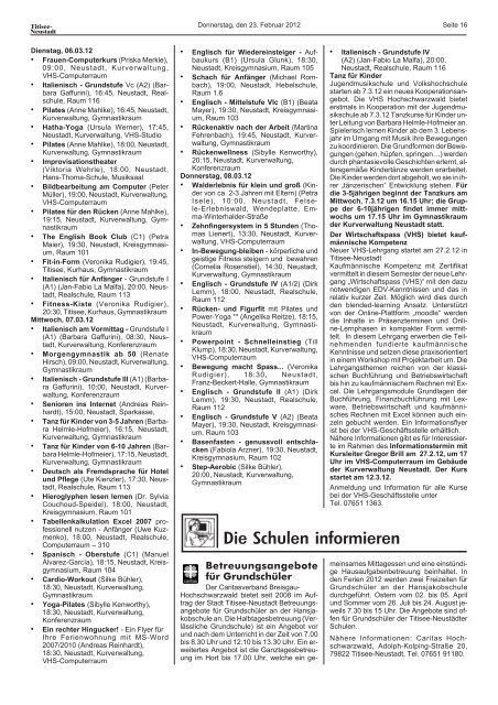 Amtsblatt Nr. 04 vom 23.02.2012 - Titisee-Neustadt