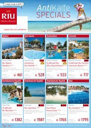 RIU Specials - TUI ReiseCenter