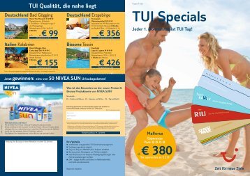 TUI Specials Juli - First Reisebüro
