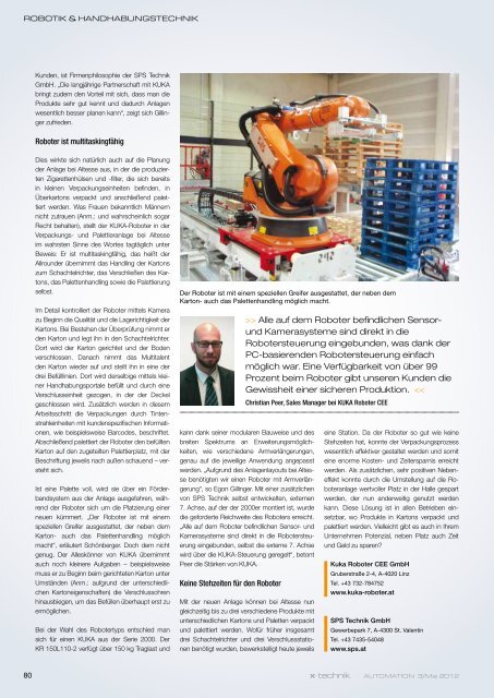 Das Multitalent der Verpackung - SPS-Technik GmbH