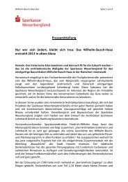 Pressemitteilung Nur wer sich ändert, bleibt sich treu: Das Wilhelm ...