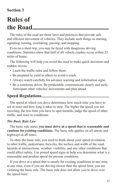 2013 Oregon Driver Manual - Oregon Department of Transportation