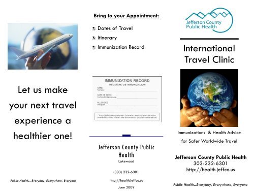 International Travel Clinic - Jefferson County Government