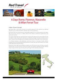 6 Days Rome, Florence, Maranello & Milan Ferrari Tour - Red Travel