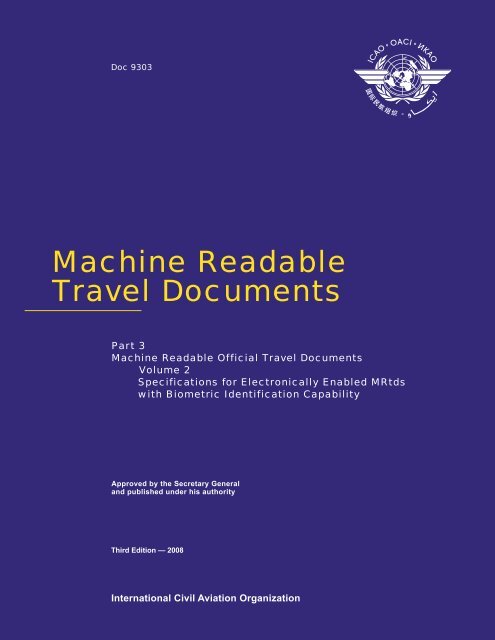 Machine Readable Travel Documents - ICAO