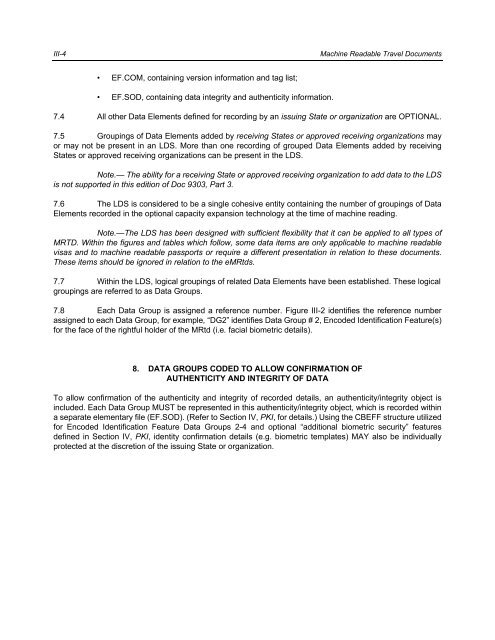 Machine Readable Travel Documents - ICAO