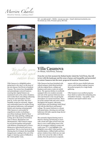 Villa Casanova - Merrion Charles