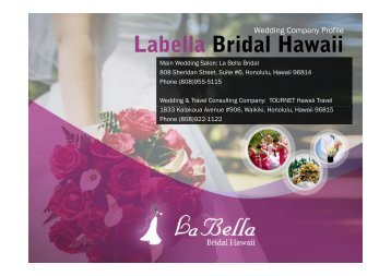 Labella Bridal Hawaii Labella Bridal Hawaii