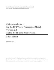 Calibration Report for the TPB Travel Forecasting Model, Version ...