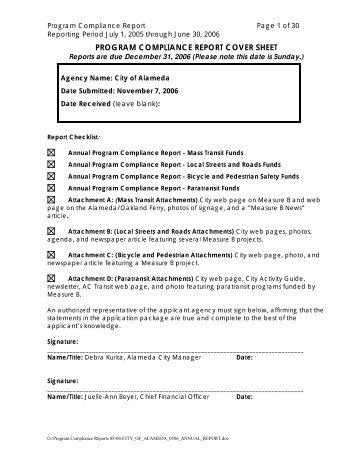 cover sheet report